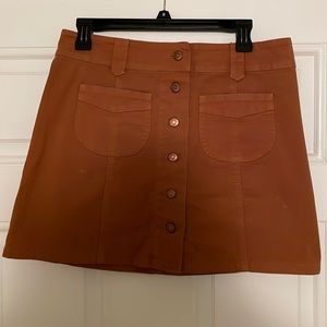 Madwell burnt orange skirt